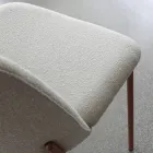 Sada 2 židlí do obývacího pokoje z látky a kovu Made in Italy - Ivy Viadurini