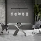 Sada 2 židlí ze sametového efektu - Plutonium Viadurini