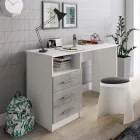 Sada 2 polypropylénových taburetů a látkového sedáku - Sardel Viadurini