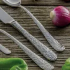 Sada 24 příborů z leštěné oceli s rytinou Made in Italy - Nara Viadurini