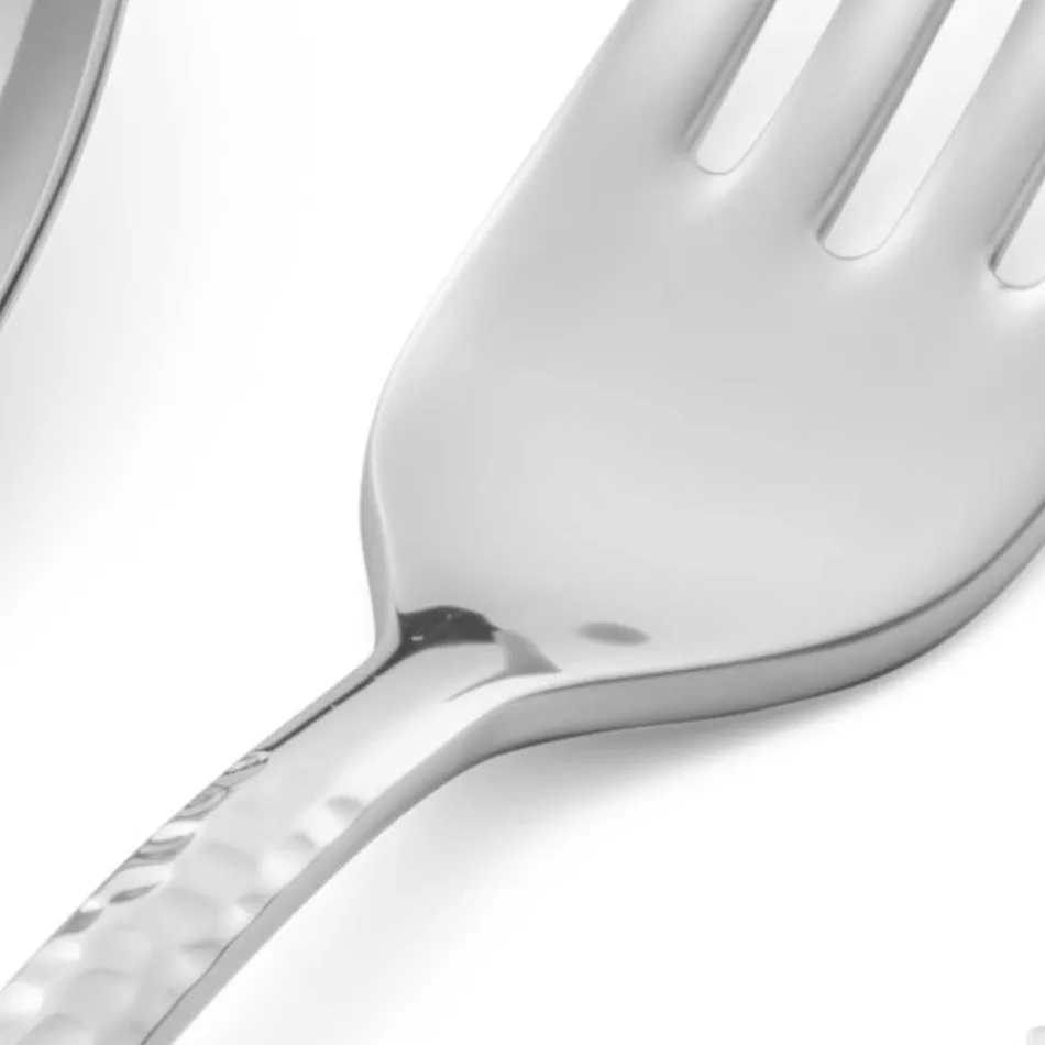 Sada 24 příborů z leštěné nerezové oceli Made in Italy - Historie Viadurini