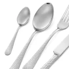 Sada 24 příborů z leštěné nerezové oceli Made in Italy - Historie Viadurini