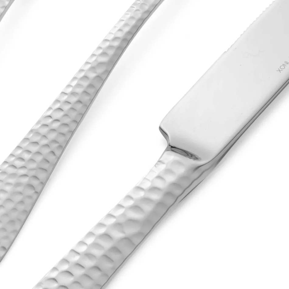 Sada 24 příborů z leštěné nerezové oceli Made in Italy - Historie Viadurini