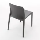 Sada 4 venkovních a vnitřních židlí z polypropylenu různých barev - Vestavěné Viadurini