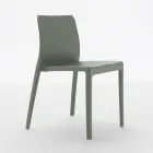 Sada 4 venkovních a vnitřních židlí z polypropylenu různých barev - Vestavěné Viadurini