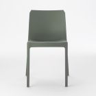 Sada 4 venkovních a vnitřních židlí z polypropylenu různých barev - Vestavěné Viadurini