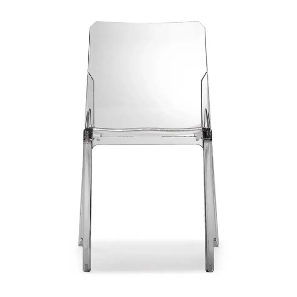 Sada 4 venkovních a vnitřních židlí z polypropylenu různých barev - Vestavěné Viadurini