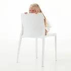 Sada 4 venkovních a vnitřních židlí z polypropylenu různých barev - Vestavěné Viadurini