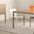 Sada 4 venkovních a vnitřních židlí z polypropylenu různých barev - Vestavěné Viadurini