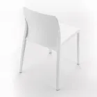 Sada 4 venkovních a vnitřních židlí z polypropylenu různých barev - Vestavěné Viadurini