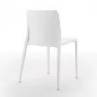 Sada 4 venkovních a vnitřních židlí z polypropylenu různých barev - Vestavěné Viadurini
