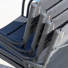 Sada 4 židlí z pozinkovaného kovu a batylinu - Prestigio Viadurini