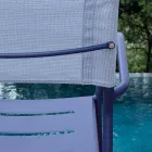 Sada 4 židlí z pozinkovaného kovu a batylinu - Prestigio Viadurini