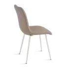 Sada 4 čalouněných látkových židlí do obývacího pokoje s kovovou podnoží - Project Viadurini