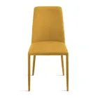 Sada 4 čalouněných židlí z barevné látky s čalouněným rámem - Luciana Viadurini