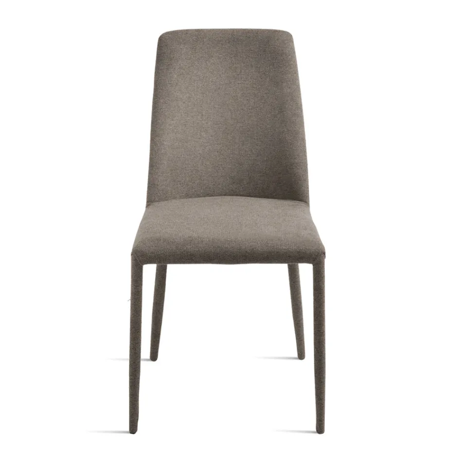 Sada 4 čalouněných židlí z barevné látky s čalouněným rámem - Luciana Viadurini