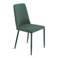 Sada 4 čalouněných židlí z barevné látky s čalouněným rámem - Luciana