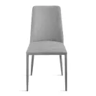Sada 4 čalouněných židlí z barevné látky s čalouněným rámem - Luciana Viadurini