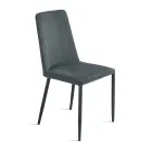 Sada 4 čalouněných židlí z barevné látky s čalouněným rámem - Luciana Viadurini