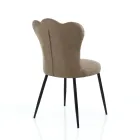 Sada 4 židlí ze syntetické kůže s efektem věku - jantarová Viadurini