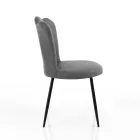 Sada 4 židlí ze syntetické kůže s efektem věku - jantarová Viadurini