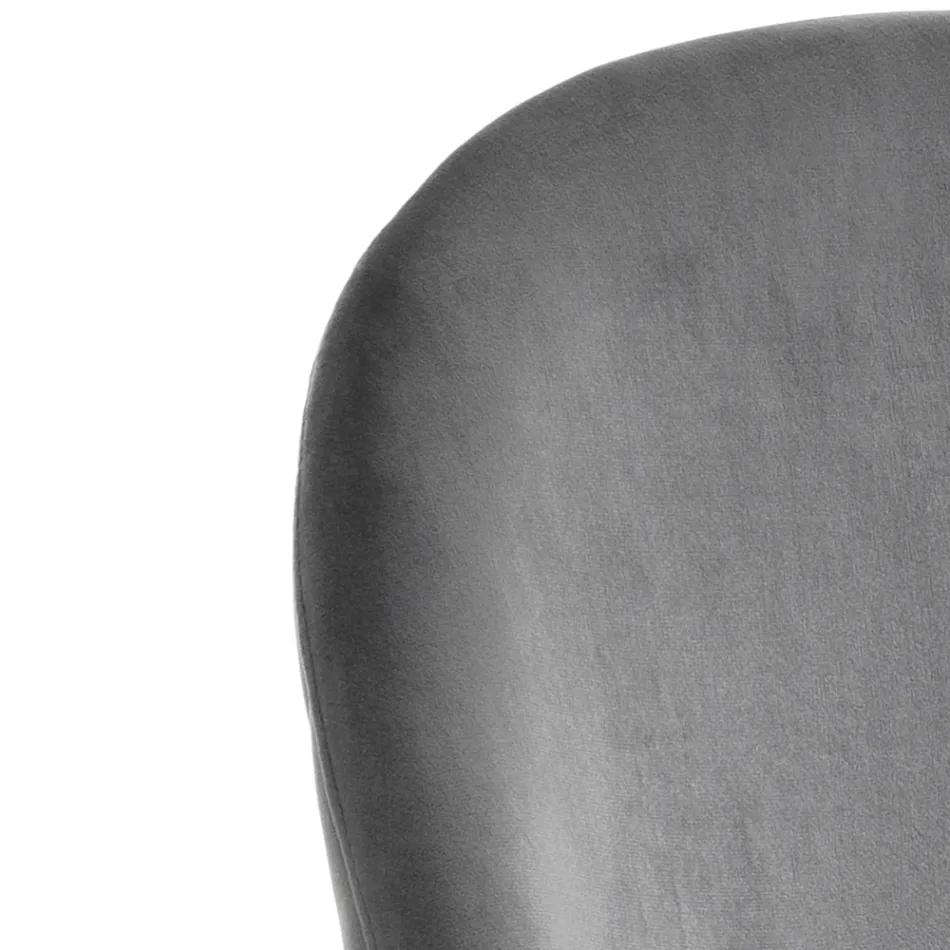 Sada 4 židlí z mikrovlákna Velvet Effect - Terbio Viadurini