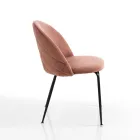 Sada 4 židlí z mikrovlákna Velvet Effect - Terbio Viadurini