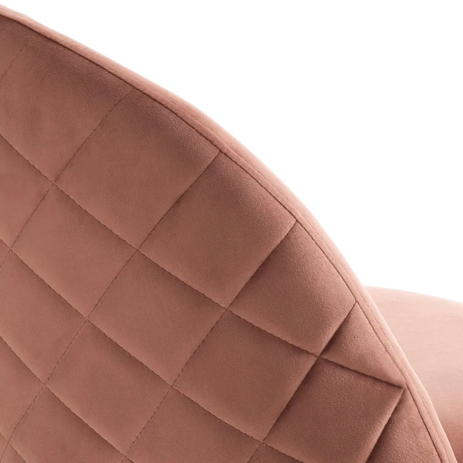 Sada 4 židlí z mikrovlákna Velvet Effect - Terbio Viadurini