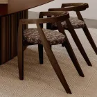 Sada 4 moderních židlí z vysoce kvalitního masivního dřeva vyrobeného v Itálii - Vela Viadurini