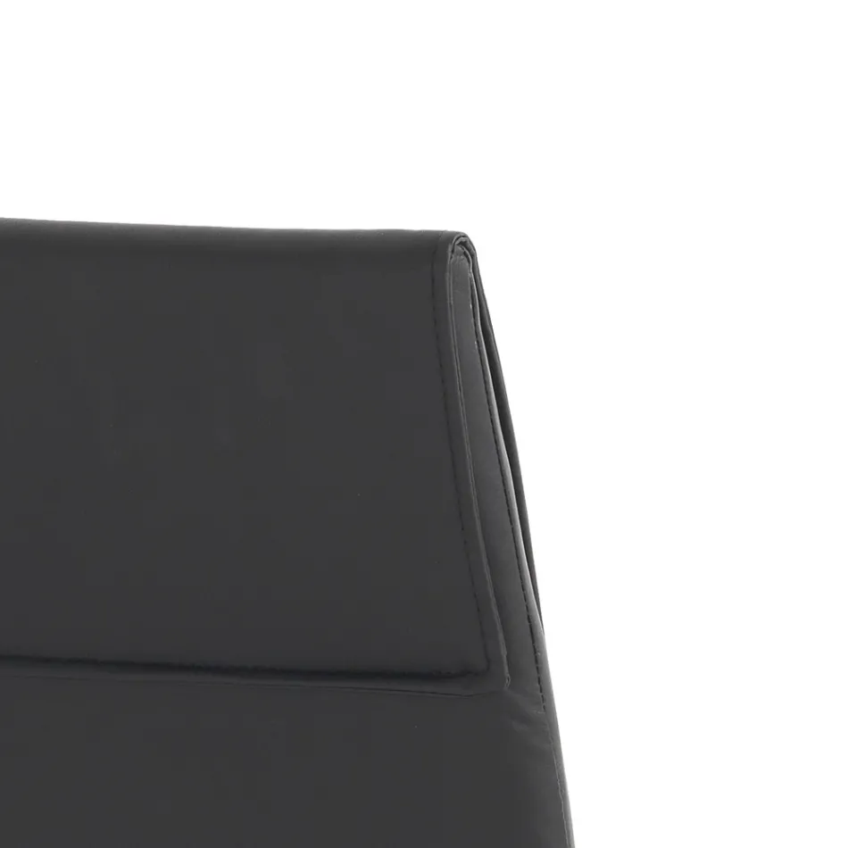 Sada 4 židlí čalouněných syntetickou kůží s různými povrchovými úpravami - uran Viadurini