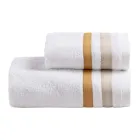 Set ručníků na obličej Serenity s dvojitým volánem z bavlny Viadurini