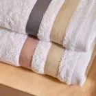 Set ručníků na obličej Serenity s dvojitým volánem z bavlny Viadurini