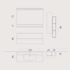 Sada dřevěných a moderních závěsných nábytků Fenix ​​v Itálii Bari Viadurini