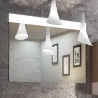 Dřevěný nábytek design závěs koupelna soubor vyrobený v Itálii Cesena Viadurini