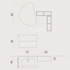 Dřevěný set designový nábytek koupelnový nábytek vyrobený v Itálii Sad Viadurini