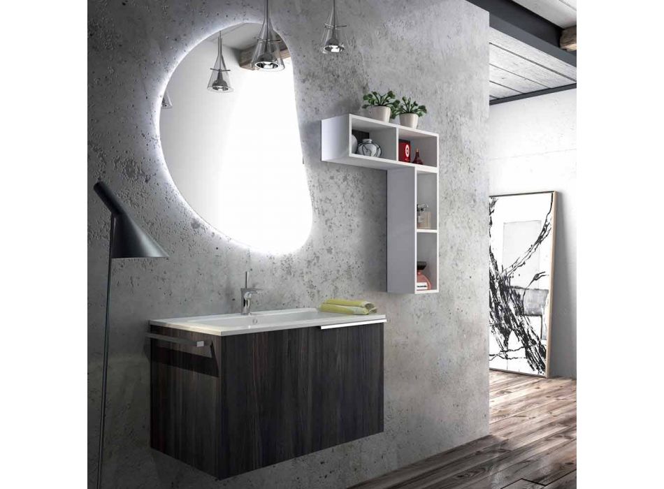 Dřevěný set designový nábytek koupelnový nábytek vyrobený v Itálii Sad Viadurini
