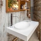 Brusson solární povrch koupelnového nábytku sada moderního designu Viadurini