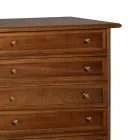 Dresser z patinovaného ořechového dřeva Made in Italy - Selvans Viadurini