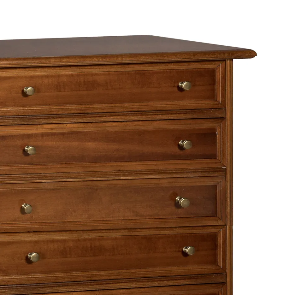 Dresser z patinovaného ořechového dřeva Made in Italy - Selvans Viadurini