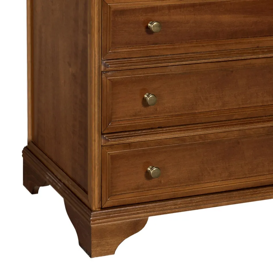 Dresser z patinovaného ořechového dřeva Made in Italy - Selvans Viadurini