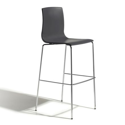 Kuchyňská stolička z oceli a technopolymeru Made in Italy 2 kusy - girlanda Viadurini