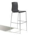 Kuchyňská stolička z oceli a technopolymeru Made in Italy 2 kusy - girlanda