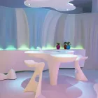 Barevná vysoká stolička Slide Koncord moderní design vyrobený v Itálii Viadurini