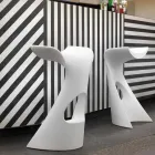 Barevná vysoká stolička Slide Koncord moderní design vyrobený v Itálii Viadurini