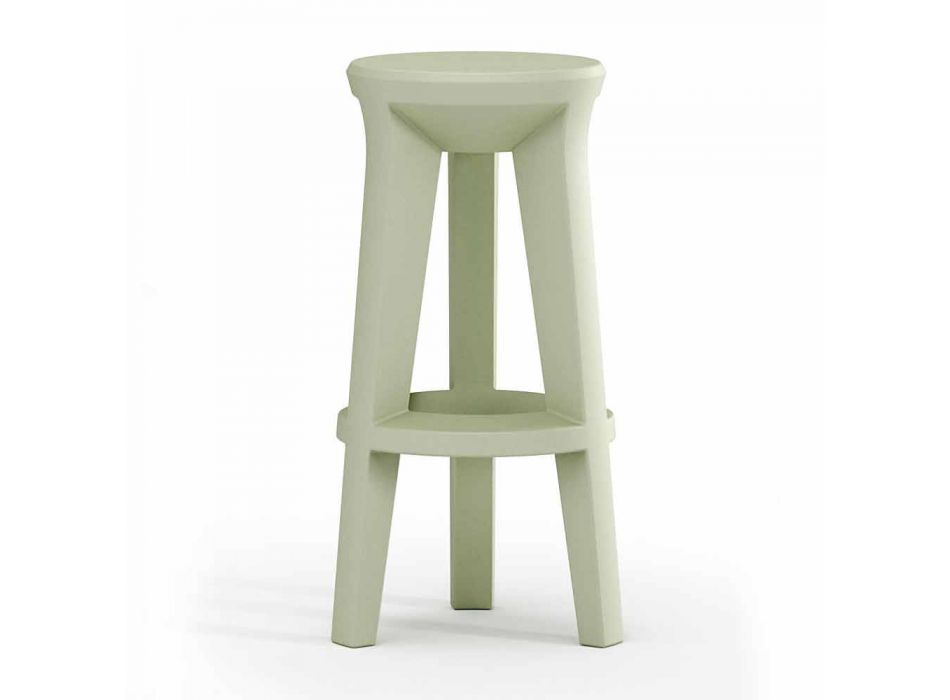 Barová stolička s vysokým designem z polyethylenu vyrobená v Itálii - Tinuccia Viadurini