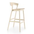 Vysoce kvalitní kuchyňská stolička se strukturou jasanového dřeva vyrobená v Itálii - Oslo