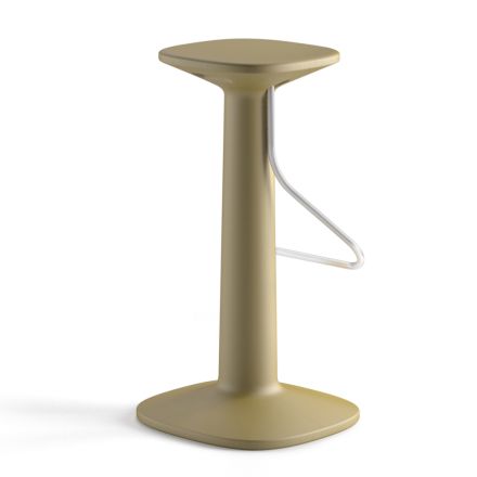 Vysoce designová stolička z polyetylenu a nerezové oceli Made in Italy - Pito Viadurini