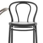 Vysoká polypropylenová stolička s podnožkou, 4 kusy - Gaya Viadurini