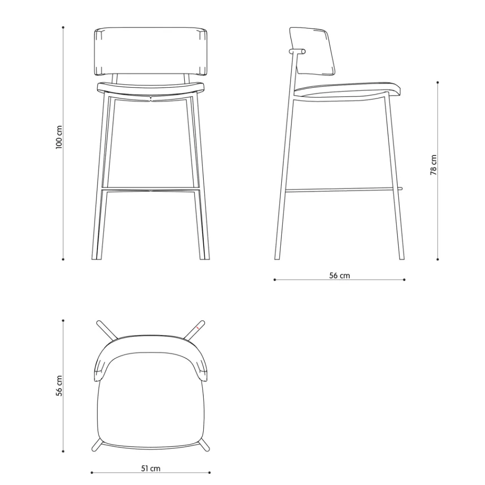 Vysoce kvalitní stolička se sametovým čalouněním Made in Italy - Aljaška Viadurini