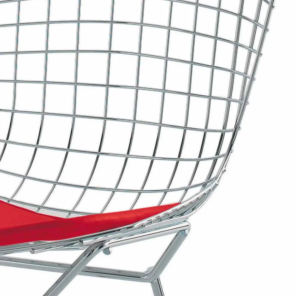 Vysoká kožená barová stolička s ocelovou konstrukcí vyrobena v Itálii - Beniamino Viadurini